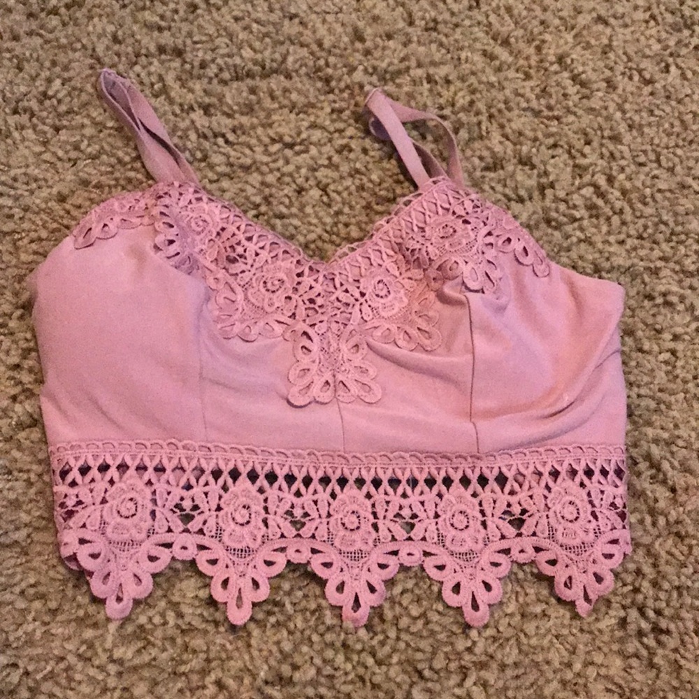 Pink Crop top